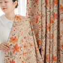 Rideau occultant floral style français pour chambre salon