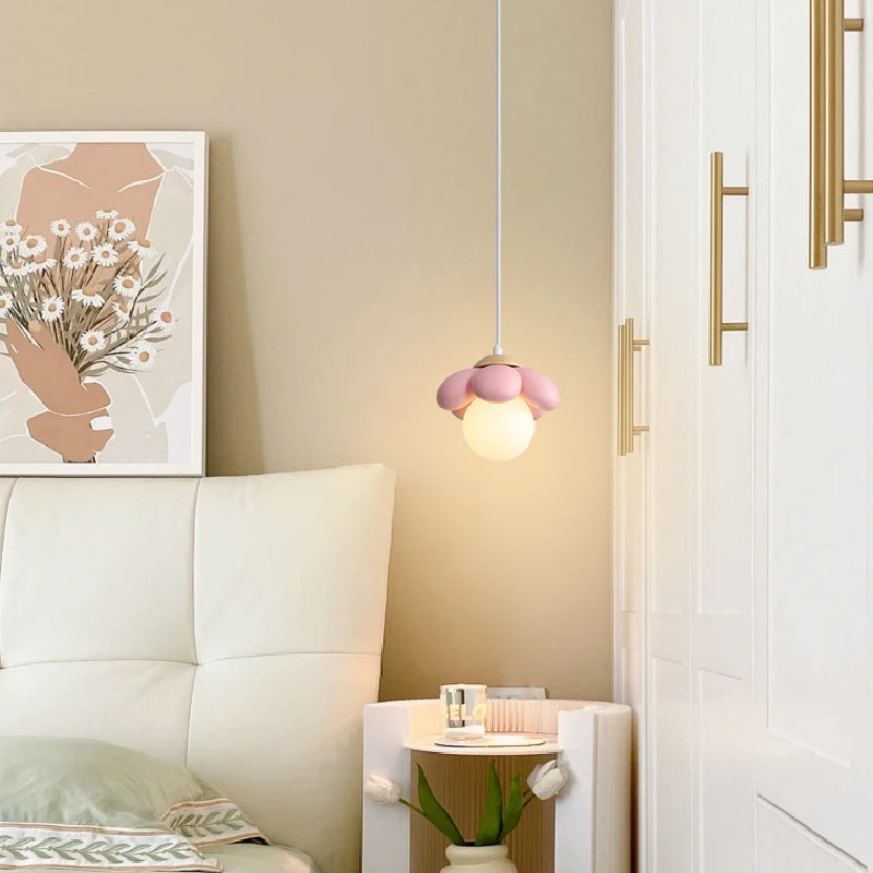 suspension moderne en forme de fleur pour chambre enfant - vue 4 sur 10