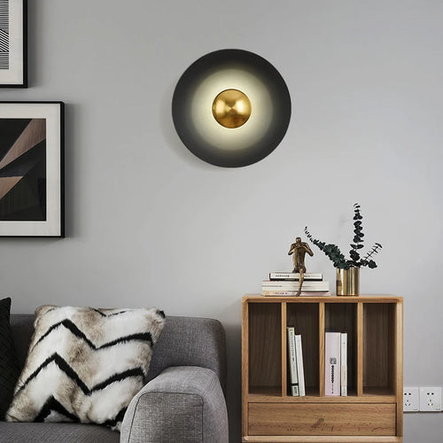 applique murale led ronde moderne pour décoration de luxe - vue 3 sur 11