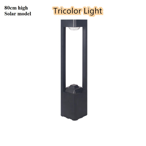 lampes solaires modernes carrées en aluminium pour extérieur étanche - vue 11 sur 12