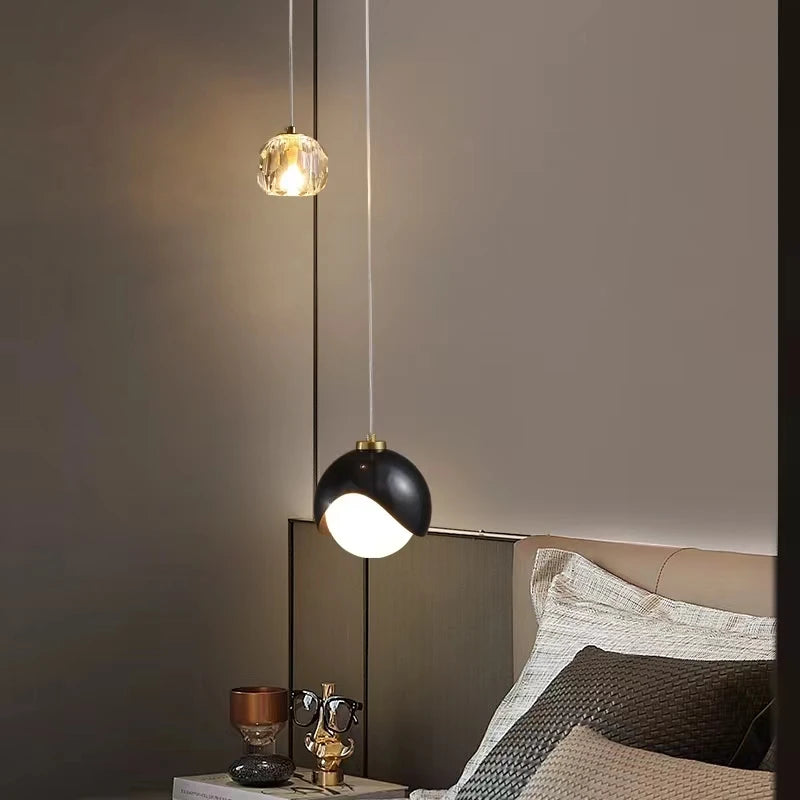 suspension moderne en cristal minimaliste pour intérieur élégant - vue 3 sur 8