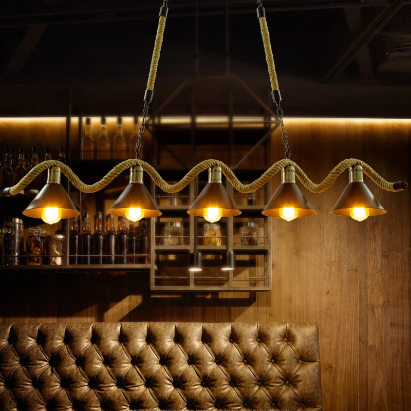 Lustre de Restaurant de Style industriel rétro - vue 3 sur 8