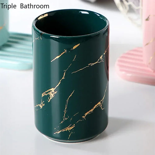tasse en céramique pour couple porte-brosse à dents et rangement - vue 7 sur 22