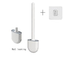brosse de toilette suspendue en silicone avec support séchage rapide
