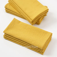 Serviette de table coton lot 24 style mediterraneen