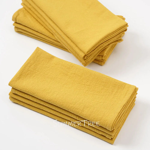 Serviette de table coton lot 24 style mediterraneen
