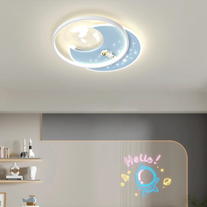 plafonnier moderne créatif pour chambre d'enfant en led - vue 4 sur 18