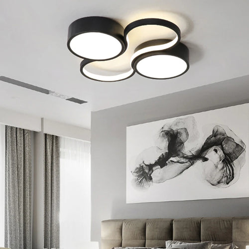 plafonnier led circulaire protection yeux design moderne créatif - vue 2 sur 10