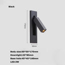 applique murale led rotative avec interrupteur pour lecture