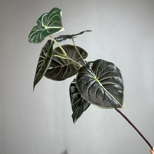 lot de 2 plantes vertes artificielles décoratives en plastique - vue 9 sur 8