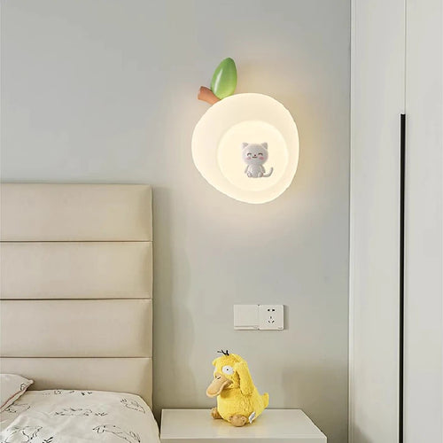 applique murale mignonnes pour enfants design lapin chat ours - vue 3 sur 6