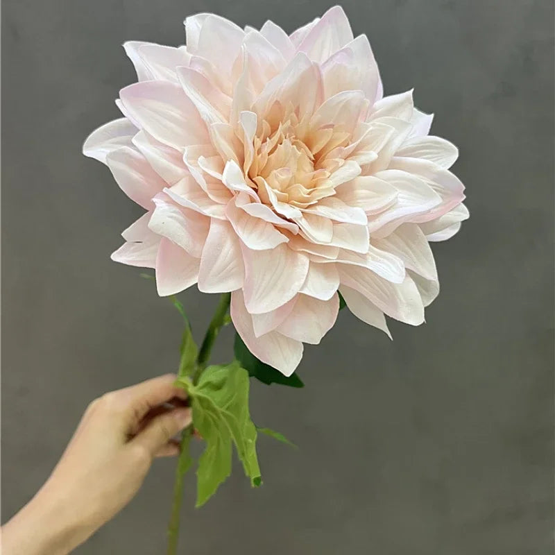 lot de 2 fleurs artificielles dahlias réalistes pour décoration intérieure