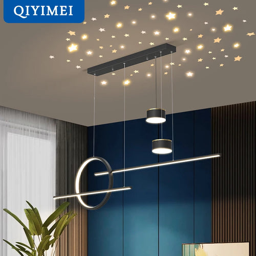 style nordique suspension led lumières luminaria abajur - vue 2 sur 18