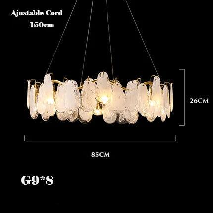 lustre suspendu en verre nuage design créatif postmoderne unique - vue 16 sur 18