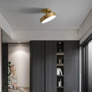 plafonnier cuivre led simple rond vestiaire