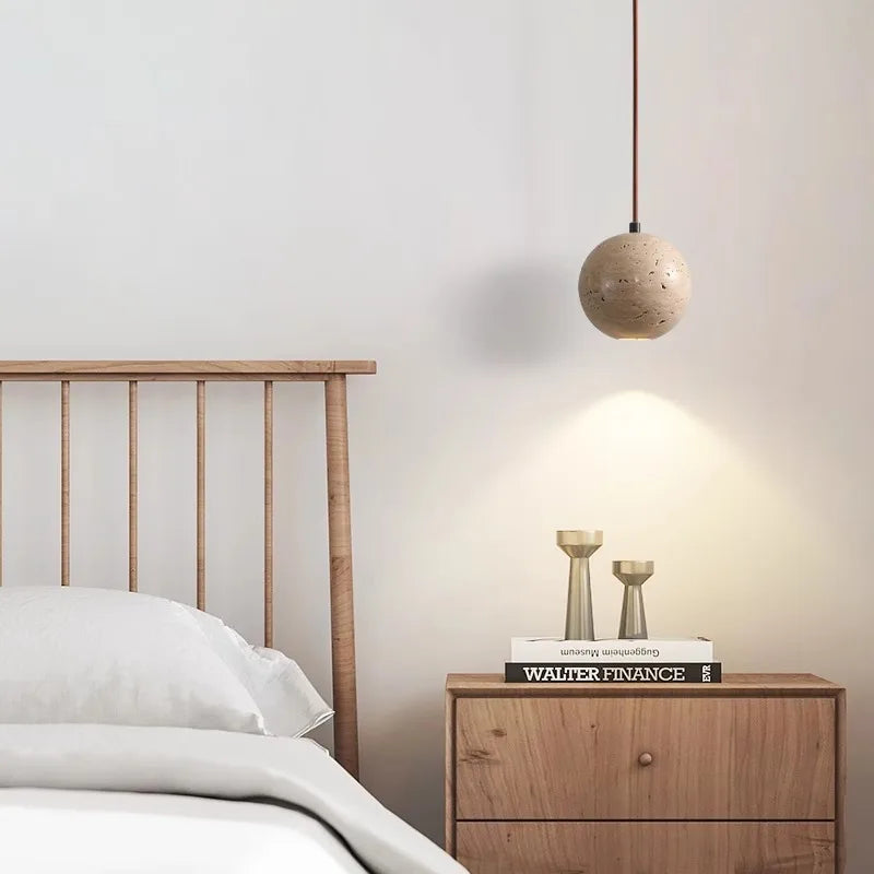 suspension à led en pierre de grotte design moderne pour intérieur - vue 2 sur 7