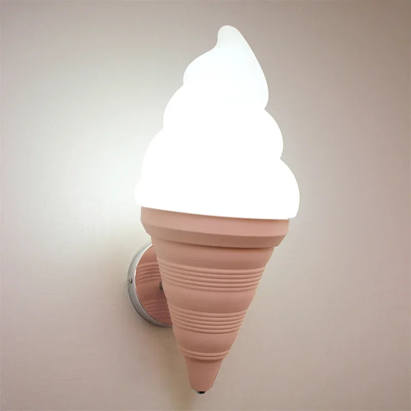 applique murale créative en forme de crème glacée moderne et lumineuse - vue 8 sur 16