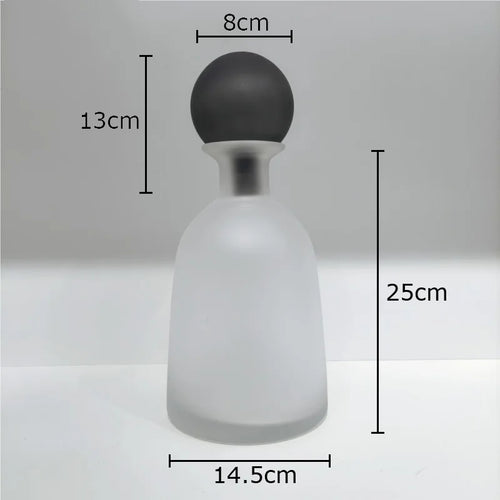 vase en verre dépoli pour fleurs artificielles décoration moderne - vue 20 sur 21