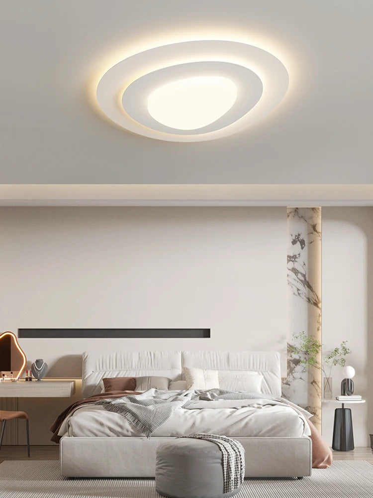 lustre qiyimei en forme de triangle luminaires éclairage intérieur - vue 6 sur 12
