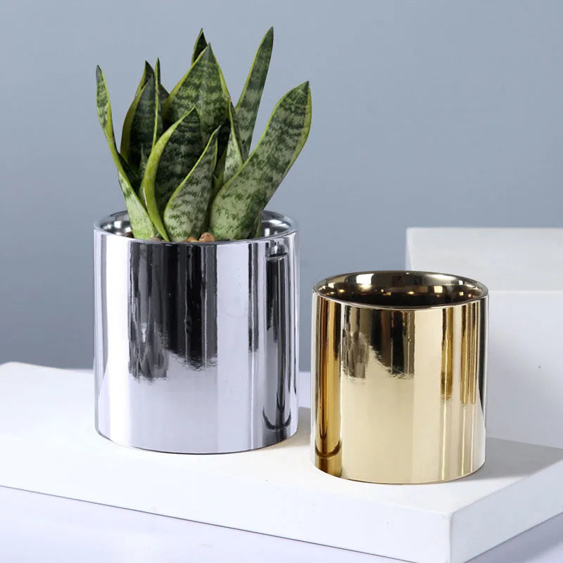 décoration de jardin pot en céramique pour plantes vertes et succulentes - vue 4 sur 9