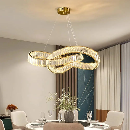Modern home decoration crystal chandelier, living room Pendant lamp,Dining room Pendant lights, interior lighting - vue 5 sur 9