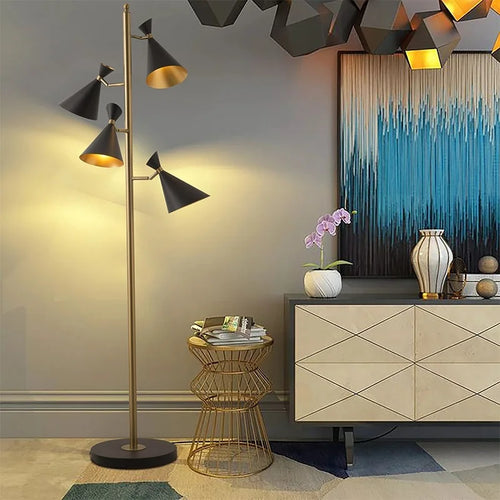 lampadaire postmodern minimaliste en fer pour coin vestiaire - vue 3 sur 8