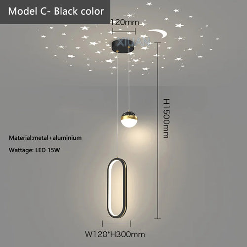 suspension modernes pour éclairage intérieur barre - vue 15 sur 16
