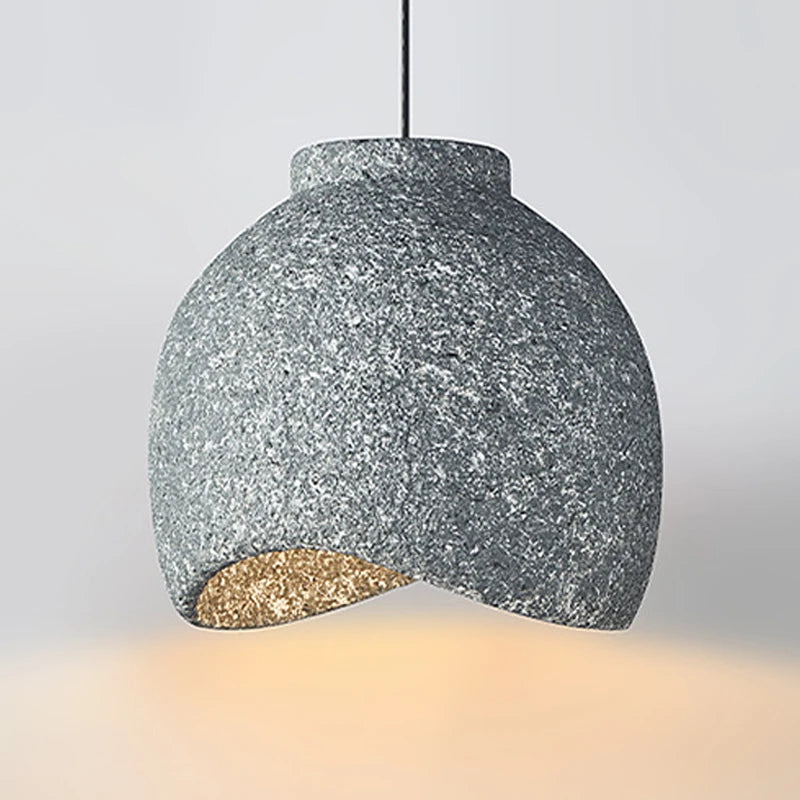 lustre wabi sabi nordique pour restaurant bar et décoration familiale - vue 6 sur 10