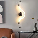 applique murale led en forme de note de musique décorative