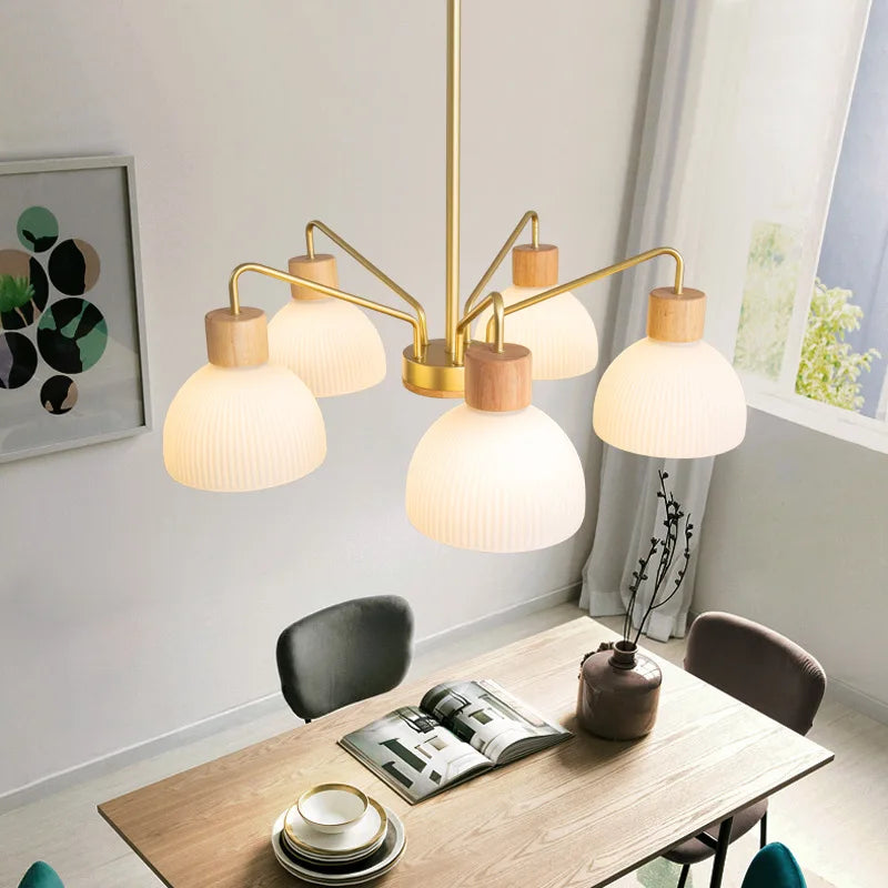 lustre nordique minimaliste décoration maison éclairage intérieur