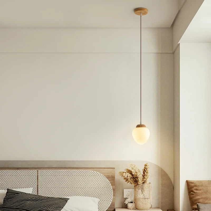 lustre bois simple art créatif pour enfants style français moderne - vue 5 sur 13