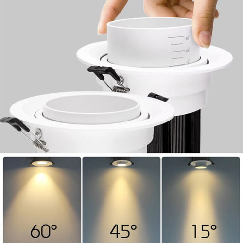 spot led encastré avec faisceau réglable pour éclairage ciblé - vue 4 sur 6
