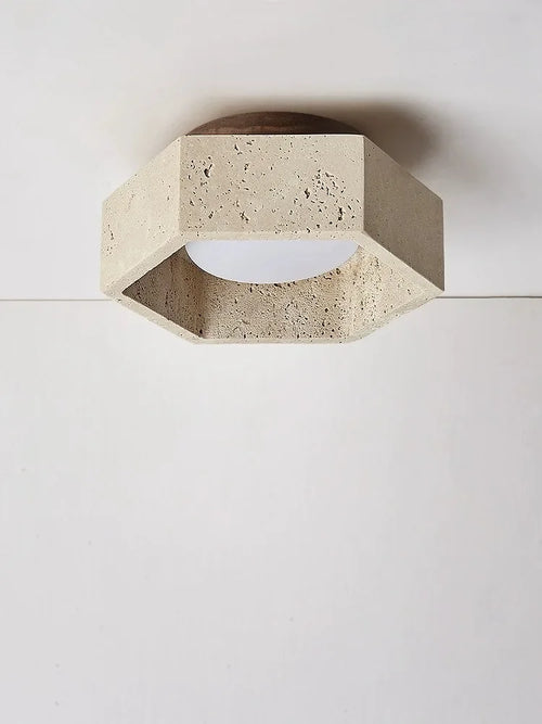 plafonnier led moderne en travertin pour intérieur élégant - vue 5 sur 6