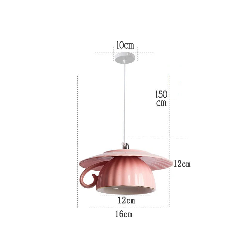 lampe suspension céramique moderne led - vue 24 sur 28