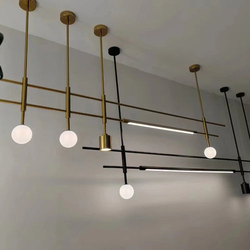 lustre minimaliste réglable en hauteur pour divers espaces - vue 6 sur 14