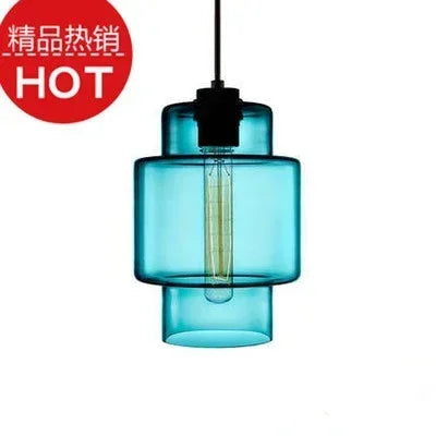 lustre suspendu moderne en verre transparent design élégant - vue 20 sur 28