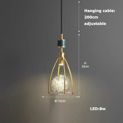 lustre moderne à LED pour un éclairage élégant et design - vue 9 sur 25