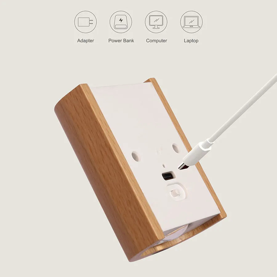 Applique murale LED veilleuse recharge usb sans-fil - vue 5 sur 8