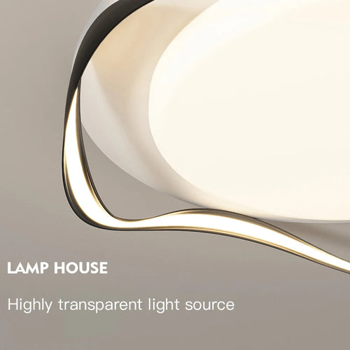 plafonnier led moderne design simple avec télécommande - vue 6 sur 14