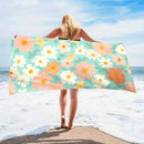serviette de plage microfibre motif floral cartoon légère
