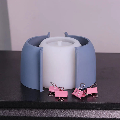 moule silicone pot fleurs béton motif vintage grand format - vue 5 sur 15