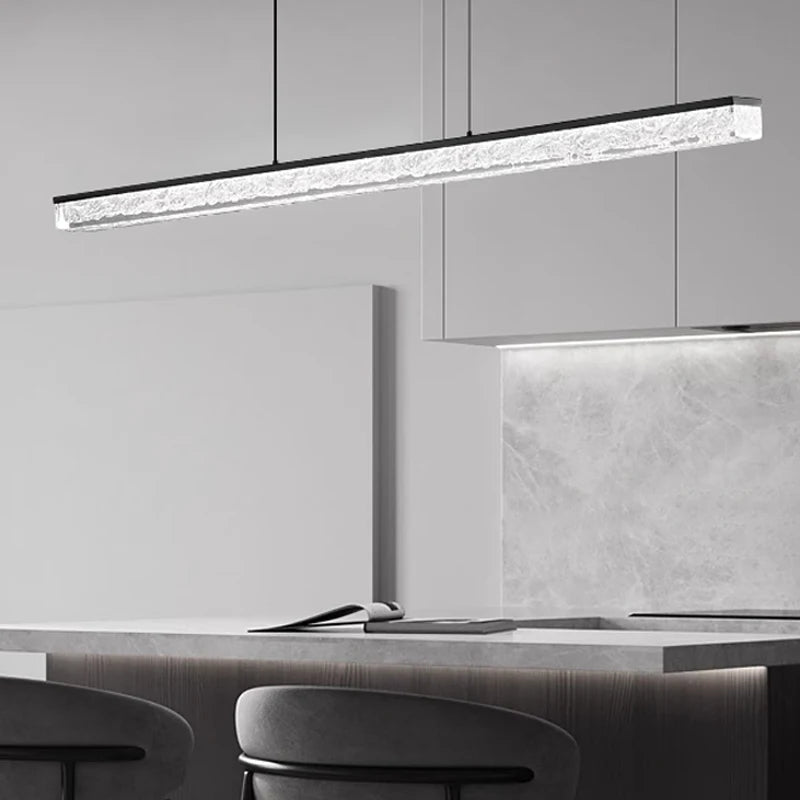 lustre en acrylique design italien pour espaces modernes et élégants - vue 3 sur 9