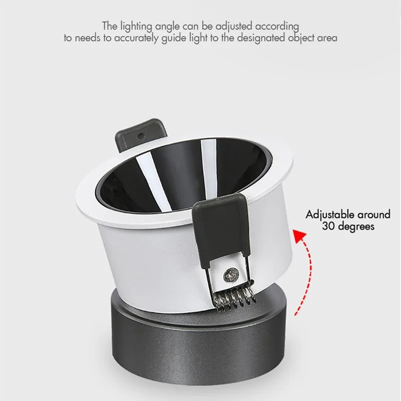spot lumineux led encastrable anti-éblouissement avec intensité réglable - vue 4 sur 5