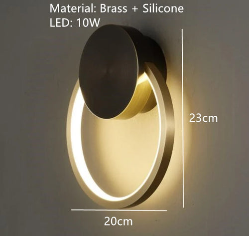 applique murale led en laiton style art déco pour intérieur moderne - vue 13 sur 23