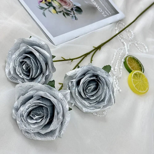 branches de roses artificielles en soie pour décoration élégante - vue 24 sur 40