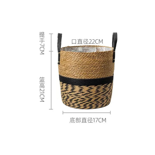 panier de jardinière en osier pour fleurs décoration jardin rangement - vue 16 sur 18