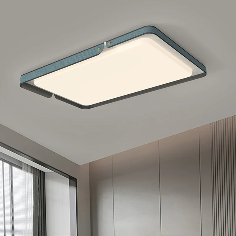 plafonnier moderne carré rectangulaire pour éclairage décoratif - vue 5 sur 9