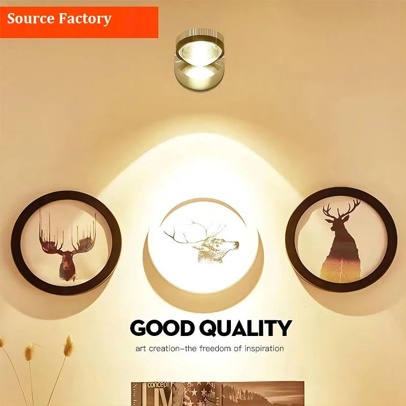 applique murale moderne à lumière led créative et simple - vue 4 sur 8
