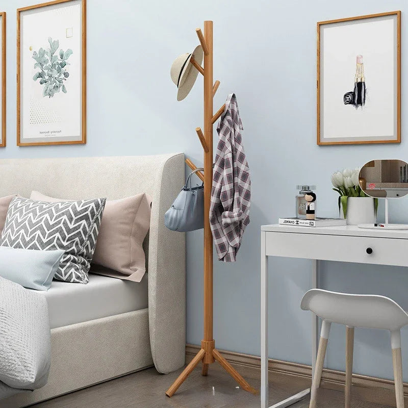 porte-manteau en bois massif design moderne et pratique - vue 5 sur 20