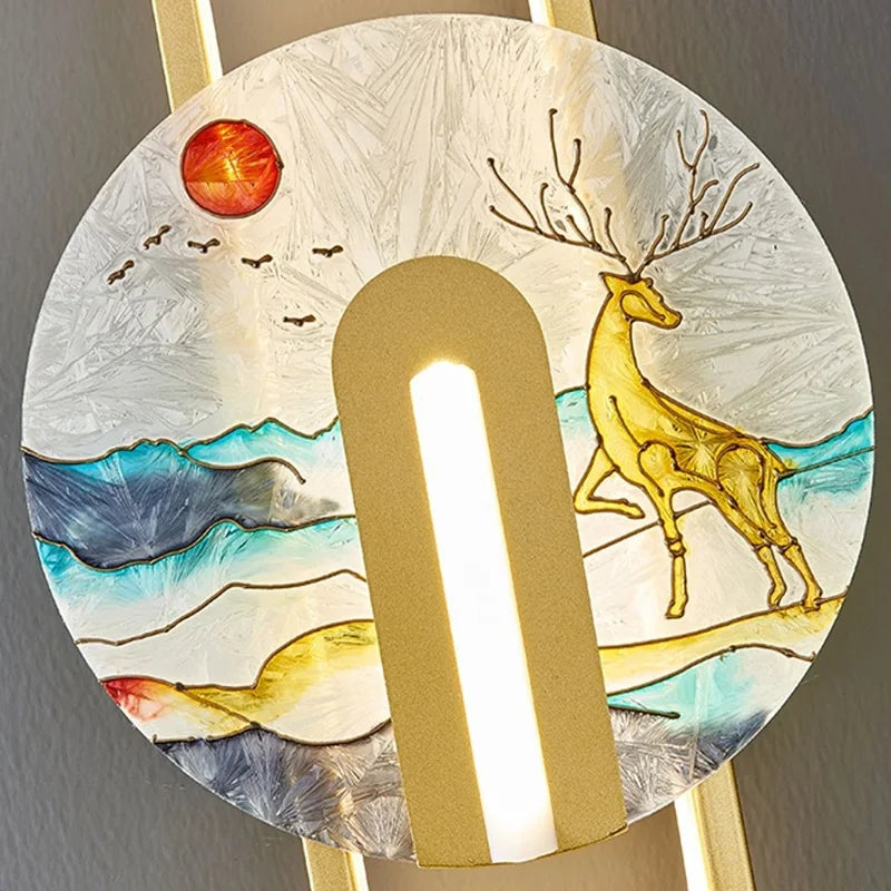 applique murale moderne de style chinois créatif et élégant - vue 6 sur 16